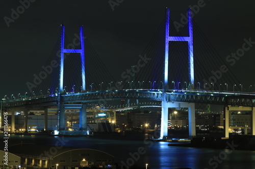 横浜ベイブリッジ　夜景