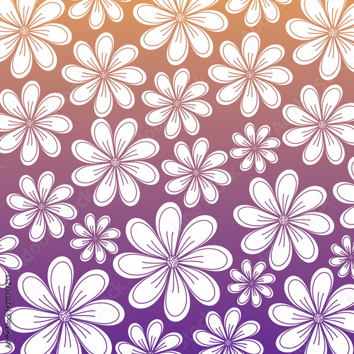 floral background  colorful design. vector illustration