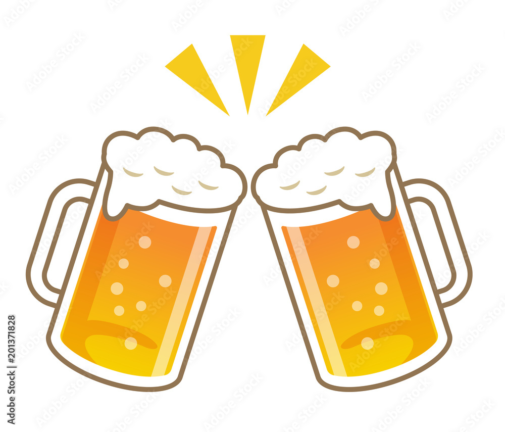 ビールでカンパイ! ビールでカンパイ!