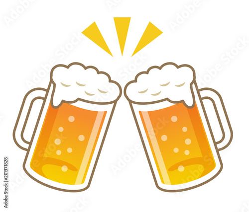 ビールでカンパイ！