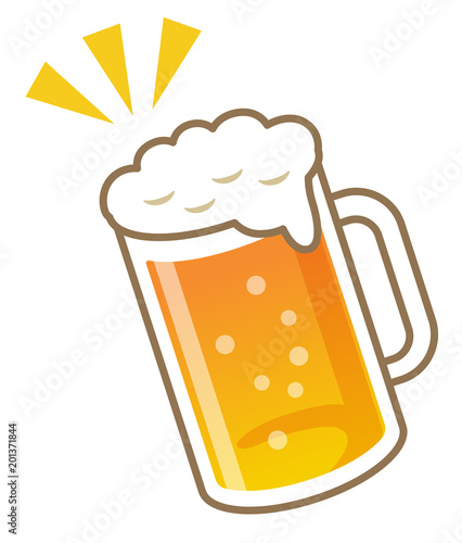 生ビール ジョッキのイラスト
