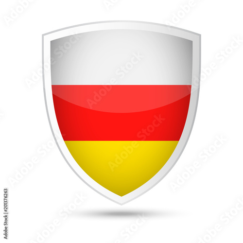 South Ossetia Flag Vector Shield Icon Free Download South Ossetia Flag Vector Shield Icon - GFXLoad