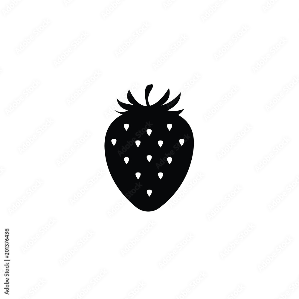 Strawberry icon vector Strawberry icon vector
