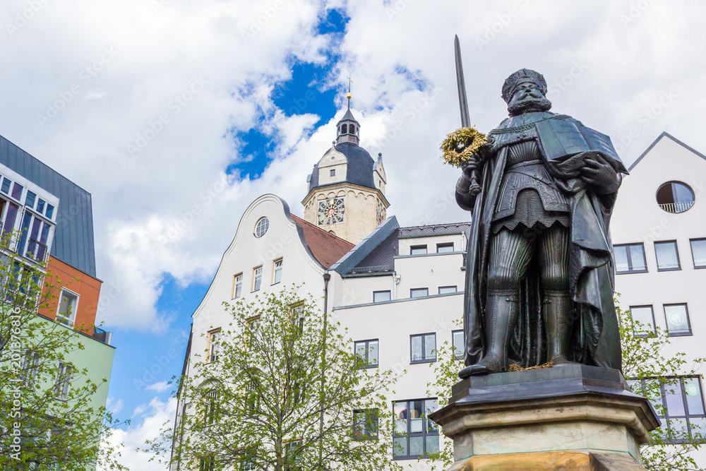 Hanfried-Denkmal auf dem Marktplatz in Jena