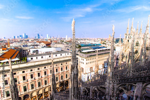 view of Milan from the the Duomo © marcociannarel