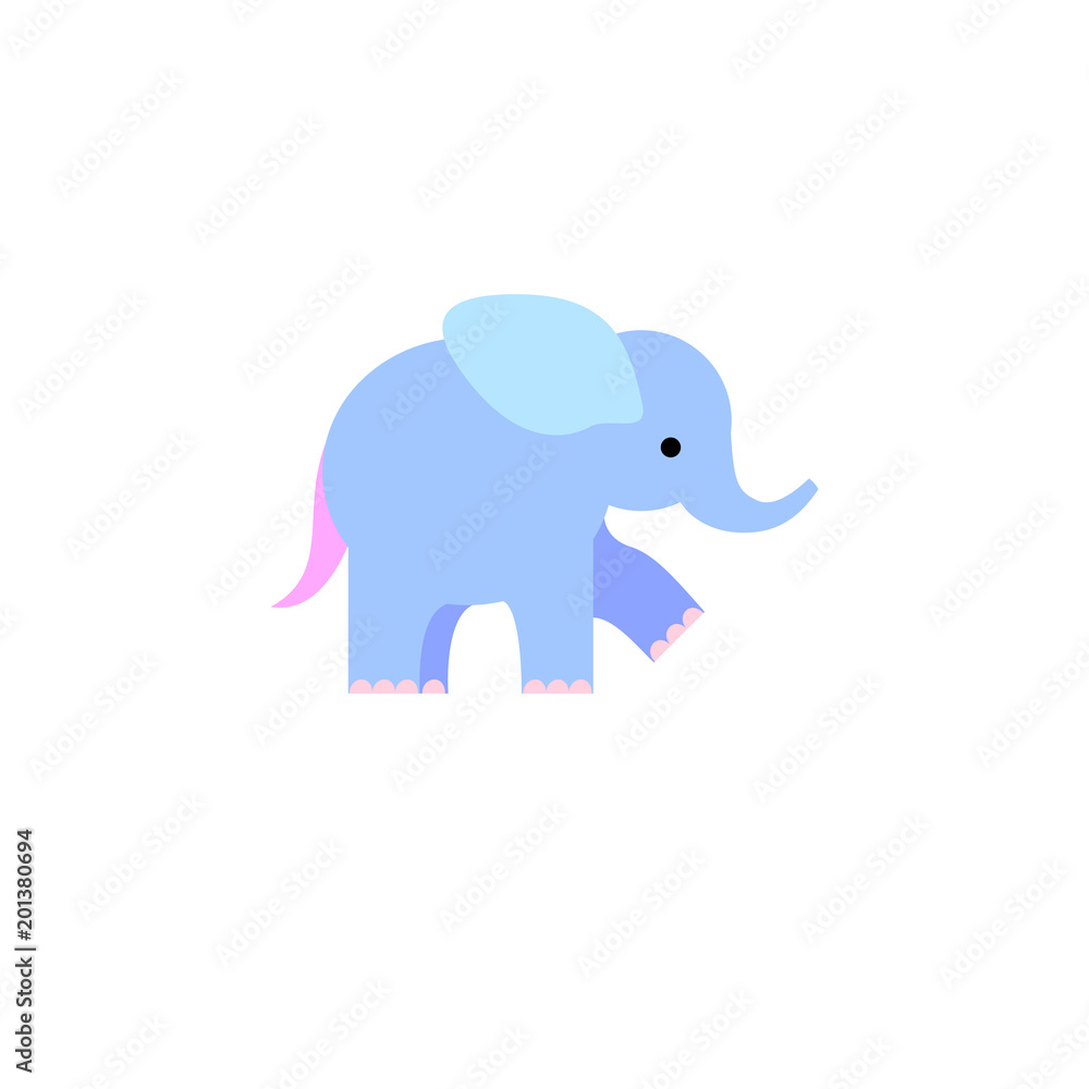 Obraz premium Blue elephant illustration