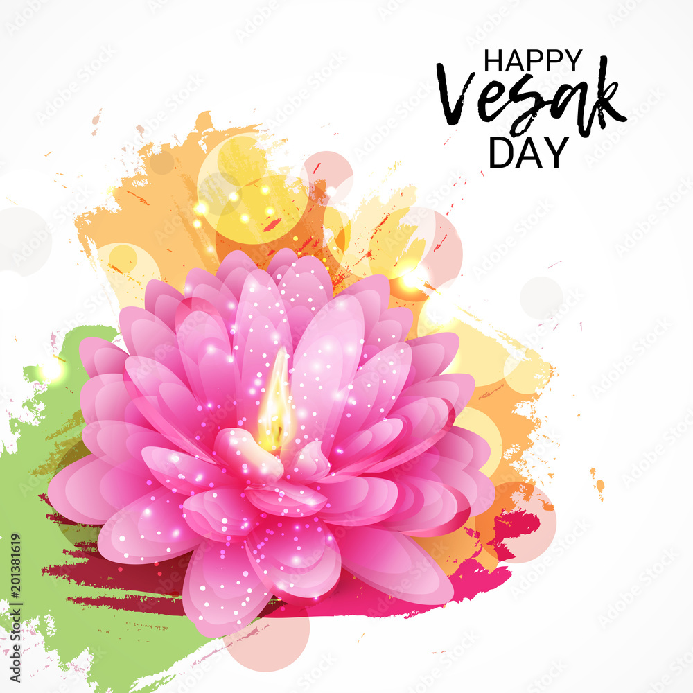 Fototapeta premium Happy Vesak Day.
