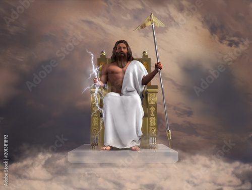 Ilustración del dios Zeus photo