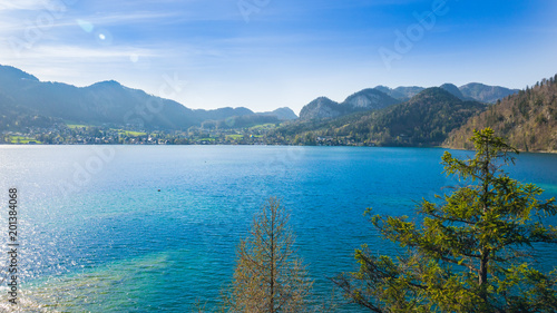 Lake Wolfgangsee in spring