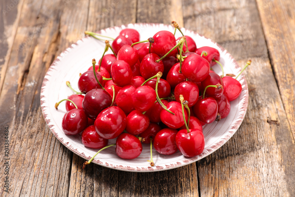 cherry fruit and leaf cherry fruit and leaf