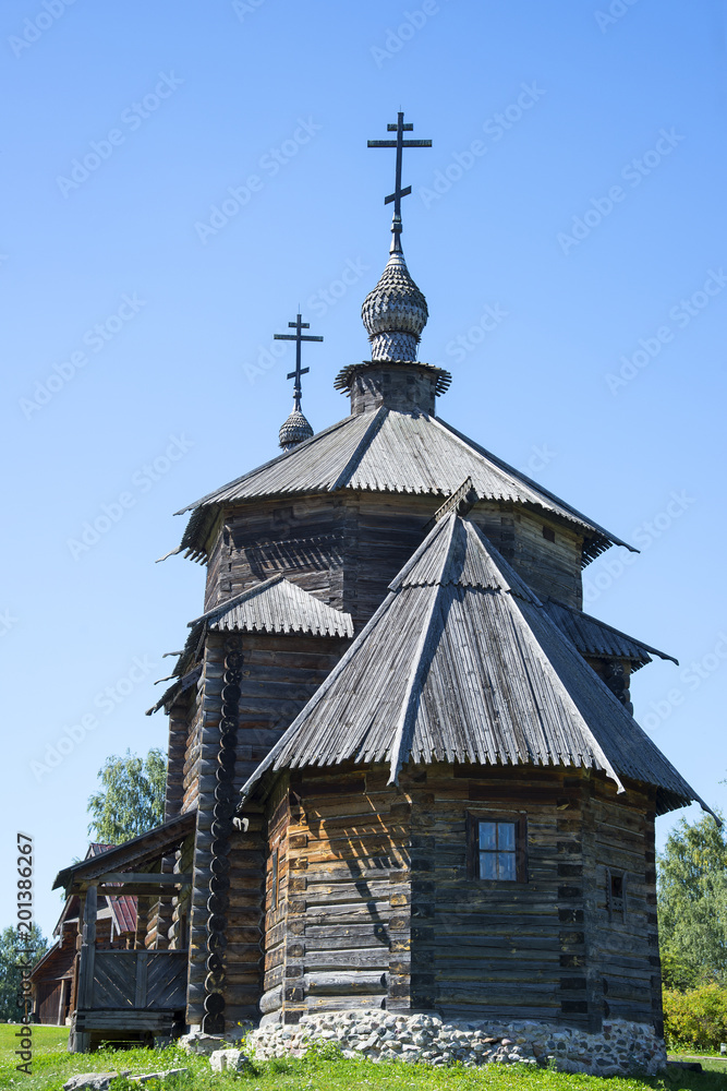 Wooden church in Suzdal, Golden Ring of Russia Wooden church in Suzdal, Golden Ring of Russia