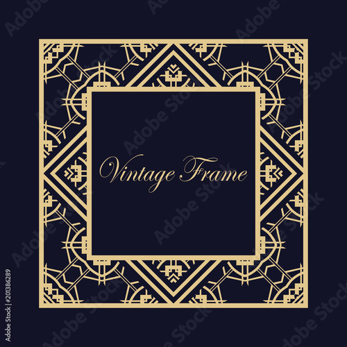 Art Deco frame border