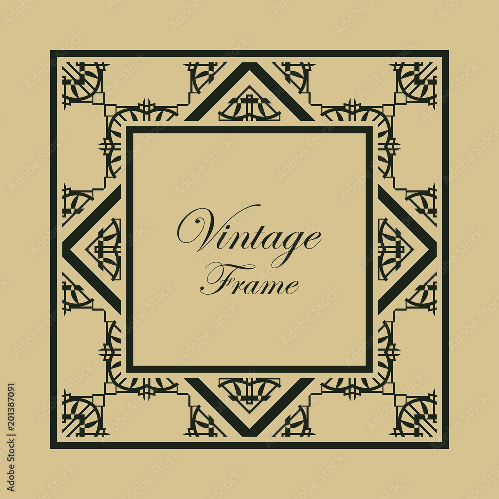 Art Deco frame border Art Deco frame border