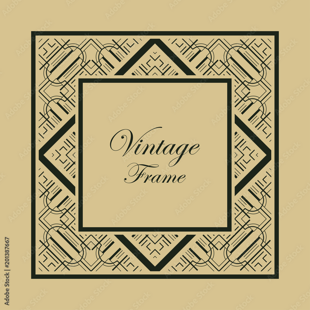 Art Deco frame border