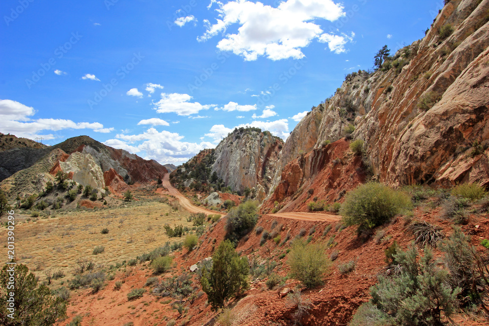 Cottonwood Canyon Road, a backroad in Grand Staircase Escalante National Monument, Utah, United States, USA Cottonwood Canyon Road, a backroad in Grand Staircase Escalante National Monument, Utah, United States, USA