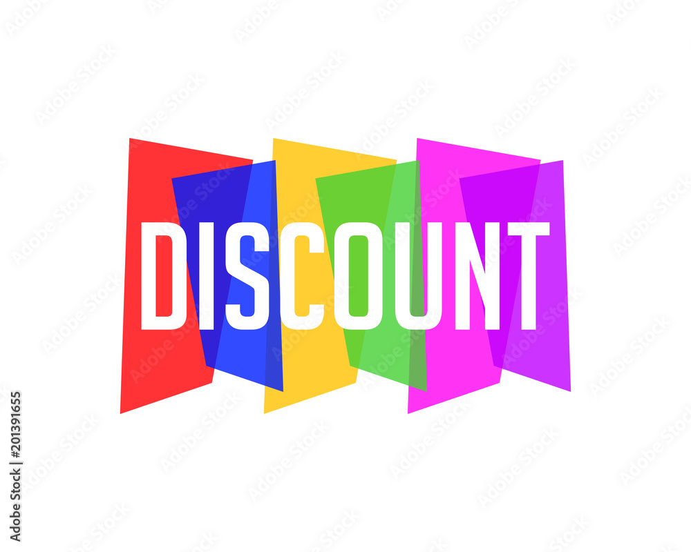 Fototapeta premium discount letter vector icon