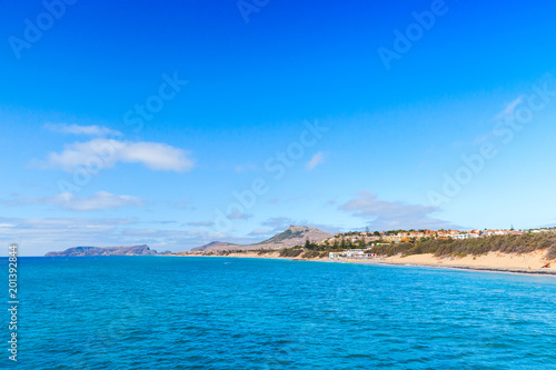 Coastal landscape of Porto Santo island