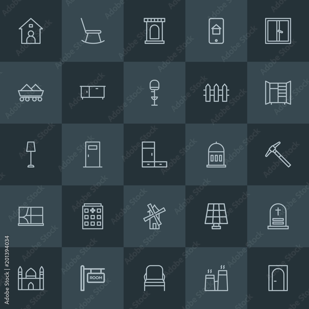 Modern Simple Set of industry, buildings, furniture Vector outline Icons. ..Contains such Icons as seat, muslim, environment, panel and more on dark background. Fully Editable. Pixel Perfect. Modern Simple Set of industry, buildings, furniture Vector outline Icons. ..Contains such Icons as seat, muslim, environment, panel and more on dark background. Fully Editable. Pixel Perfect.