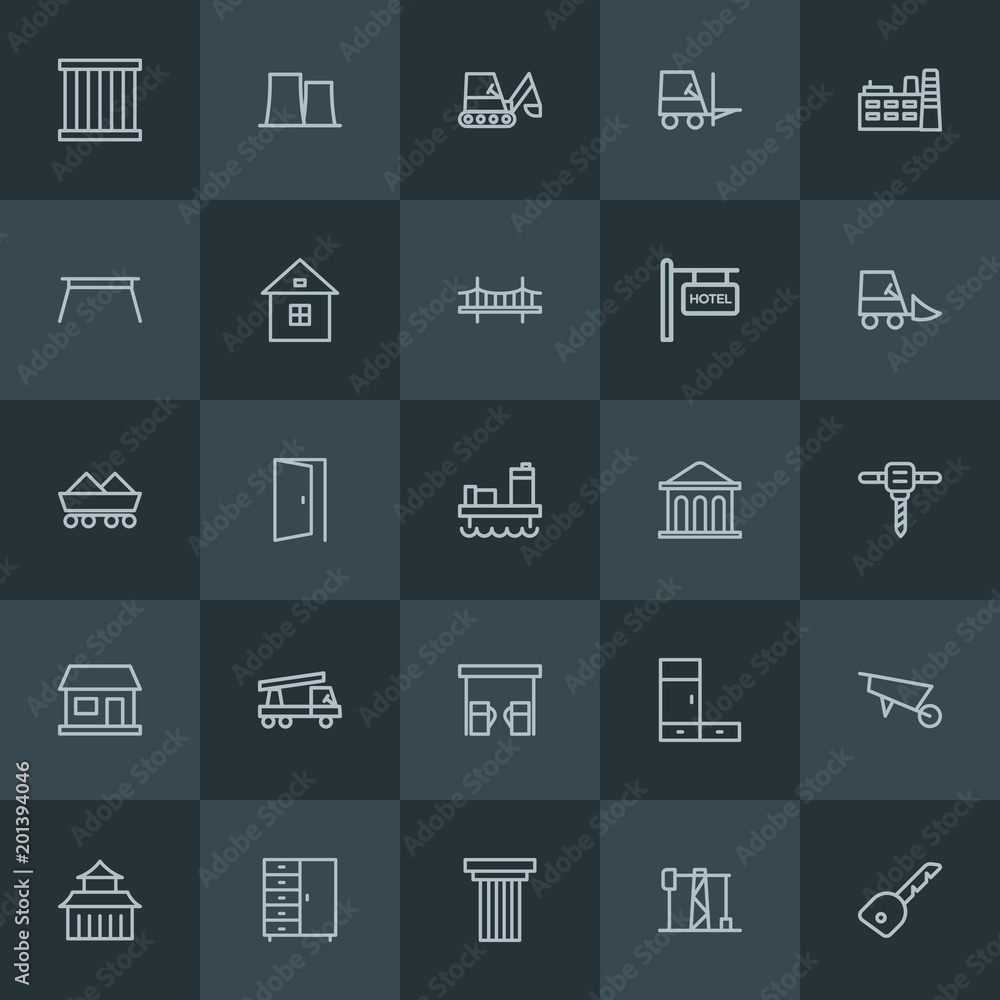 Modern Simple Set of industry, buildings, furniture Vector outline Icons. ..Contains such Icons as gas, industry, door, asia, plant, dig and more on dark background. Fully Editable. Pixel Perfect. Modern Simple Set of industry, buildings, furniture Vector outline Icons. ..Contains such Icons as gas, industry, door, asia, plant, dig and more on dark background. Fully Editable. Pixel Perfect.