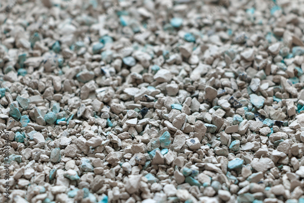 The background of the soil, gray and blue granules The background of the soil, gray and blue granules