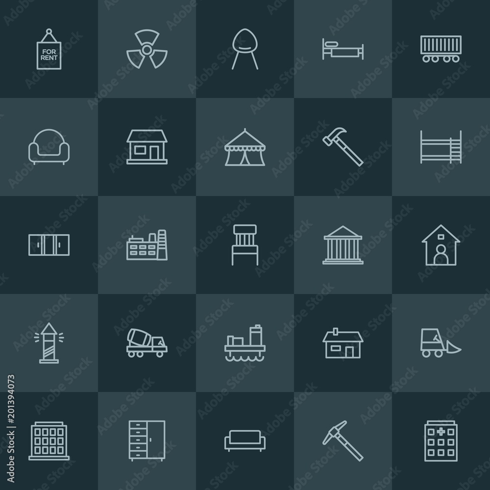 Modern Simple Set of industry, buildings, furniture Vector outline Icons. ..Contains such Icons as industry, plant, house, bedroom, sign and more on dark background. Fully Editable. Pixel Perfect. Modern Simple Set of industry, buildings, furniture Vector outline Icons. ..Contains such Icons as industry, plant, house, bedroom, sign and more on dark background. Fully Editable. Pixel Perfect.