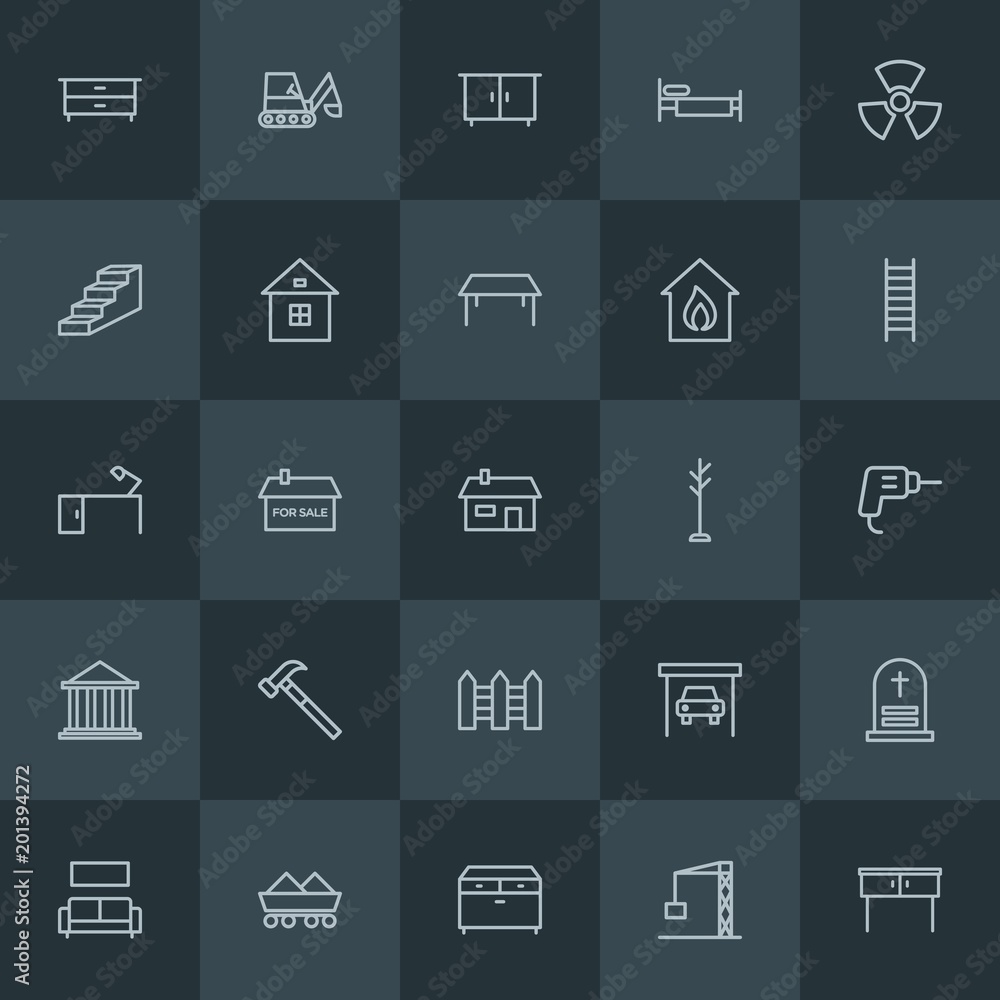 Modern Simple Set of industry, buildings, furniture Vector outline Icons. ..Contains such Icons as couch, transportation, shovel, wooden and more on dark background. Fully Editable. Pixel Perfect. Modern Simple Set of industry, buildings, furniture Vector outline Icons. ..Contains such Icons as couch, transportation, shovel, wooden and more on dark background. Fully Editable. Pixel Perfect.
