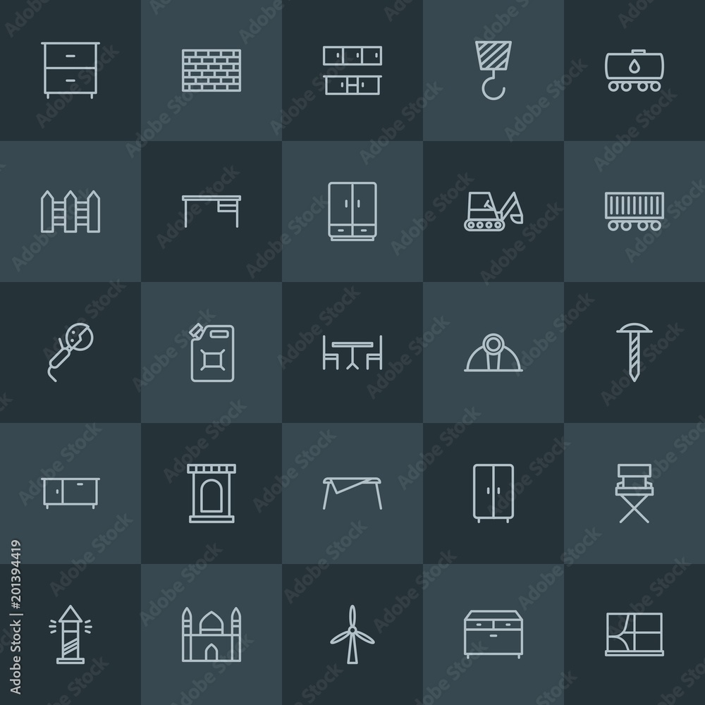 Modern Simple Set of industry, buildings, furniture Vector outline Icons. ..Contains such Icons as ocean, muslim, energy, wardrobe, can and more on dark background. Fully Editable. Pixel Perfect. Modern Simple Set of industry, buildings, furniture Vector outline Icons. ..Contains such Icons as ocean, muslim, energy, wardrobe, can and more on dark background. Fully Editable. Pixel Perfect.