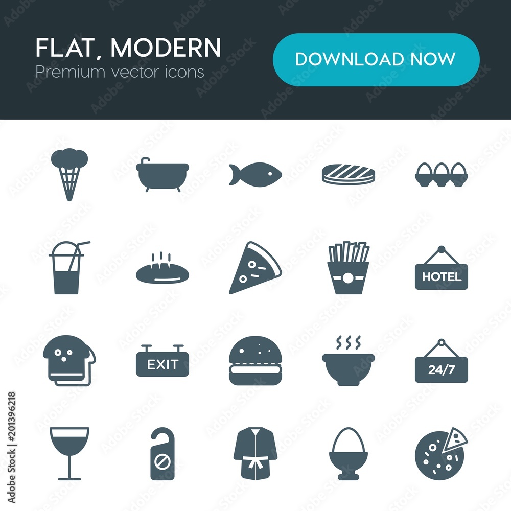 Modern Simple Set of food, hotel, drinks Vector fill Icons. ..Contains such Icons as hot, service, background, 24, bath, hotel, wine and more on white background. Fully Editable. Pixel Perfect Modern Simple Set of food, hotel, drinks Vector fill Icons. ..Contains such Icons as hot, service, background, 24, bath, hotel, wine and more on white background. Fully Editable. Pixel Perfect