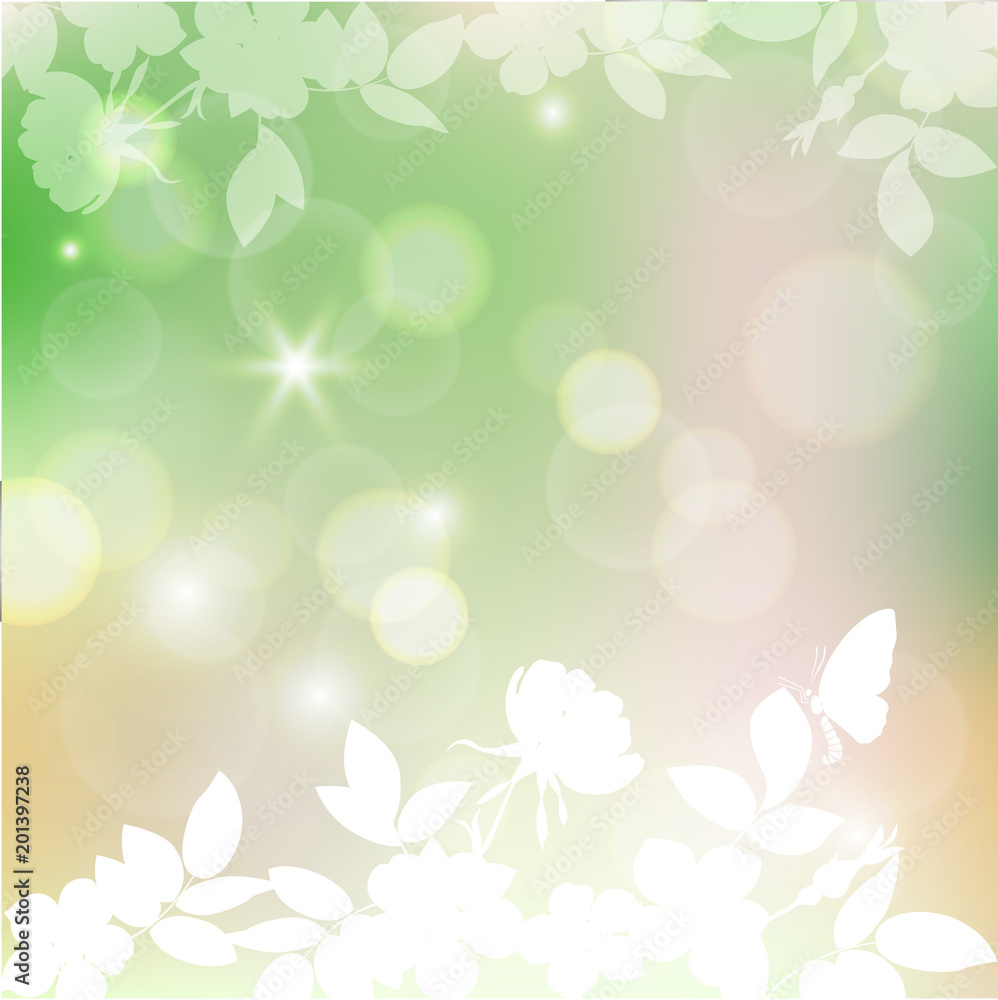 blurred spring background bokeh