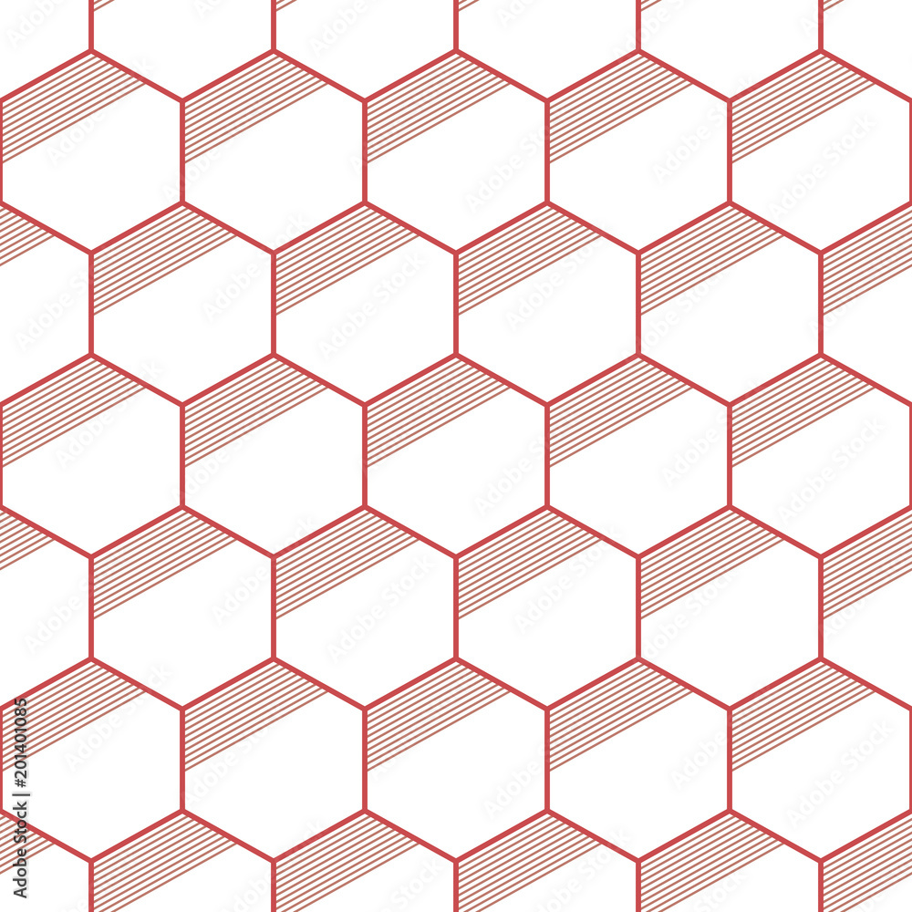 Seamless geometric abstract patterns of color hexagons Seamless geometric abstract patterns of color hexagons