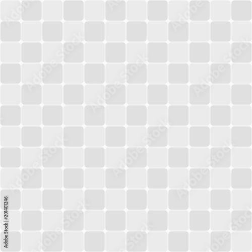 Abstract seamless pattern of squares with rounded corners.