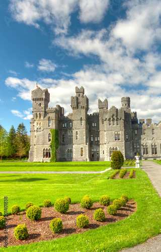 Medieval Ashford castle and gardens - Co. Mayo - Ireland