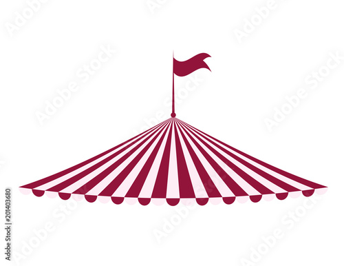 tent icon. Circus and carnival design. Vector graphic