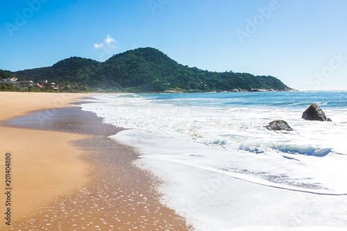 Beach in Balneario Camboriu  Santa Catarina  Brazil. Estaleirinho Beach.