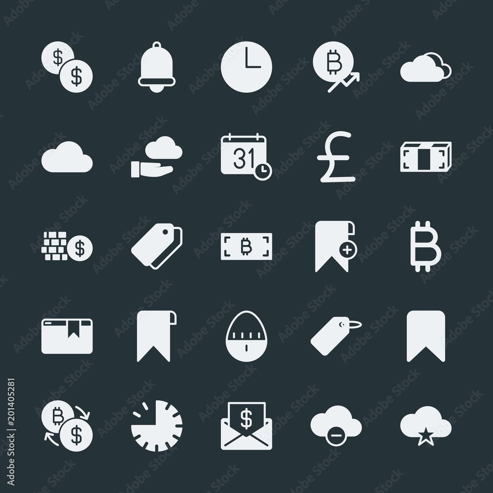 Modern Simple Set of money, cloud and networking, time, bookmarks Vector fill Icons. ..Contains such Icons as change, money, sky, nature and more on dark background. Fully Editable. Pixel Perfect. Modern Simple Set of money, cloud and networking, time, bookmarks Vector fill Icons. ..Contains such Icons as change, money, sky, nature and more on dark background. Fully Editable. Pixel Perfect.