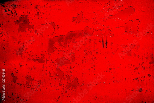 abstract background of old red paint on the metal surface contrast 