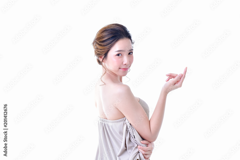 The concept of healthy beautiful woman. Beautiful women are healthy. Beautiful woman smiling happily. Beautiful woman is smiling on a white background. The concept of healthy beautiful woman. Beautiful women are healthy. Beautiful woman smiling happily. Beautiful woman is smiling on a white background.