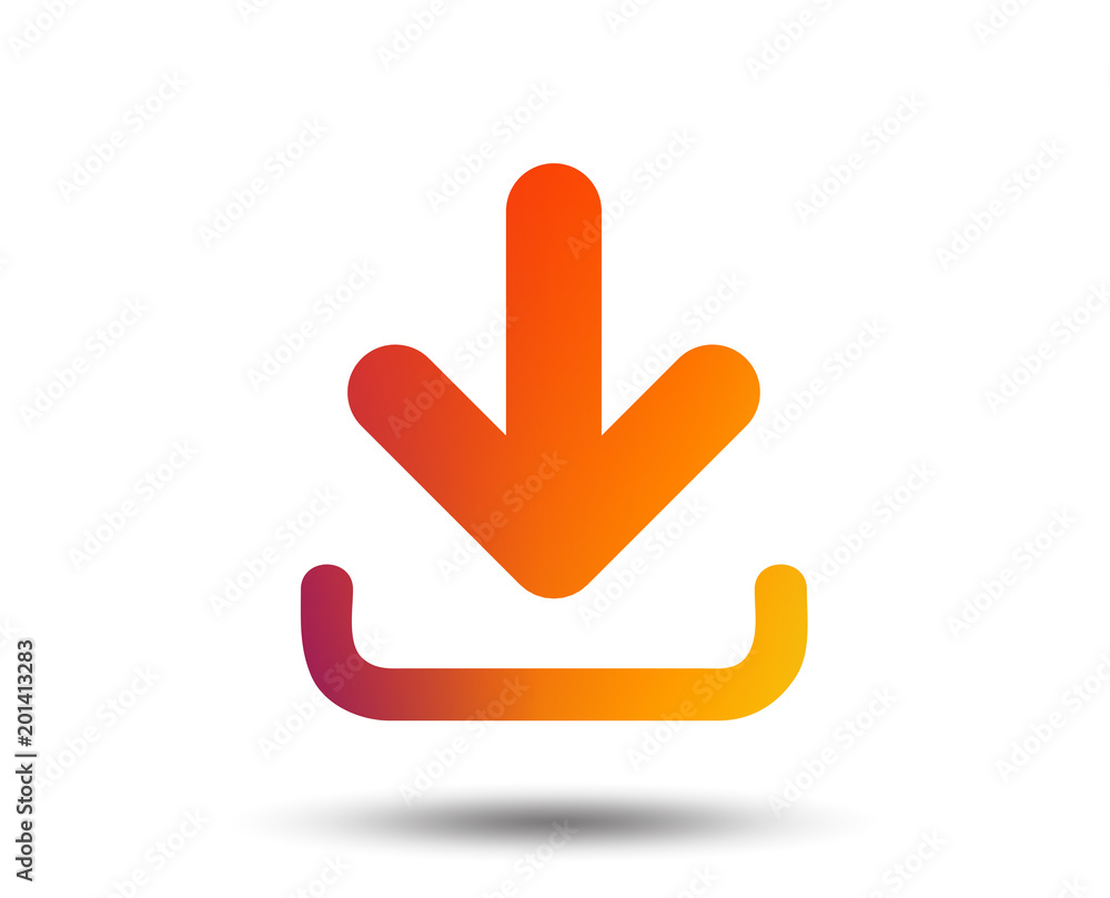 Download icon. Upload button. Load symbol. Blurred gradient design element. Vivid graphic flat icon. Vector Download icon. Upload button. Load symbol. Blurred gradient design element. Vivid graphic flat icon. Vector