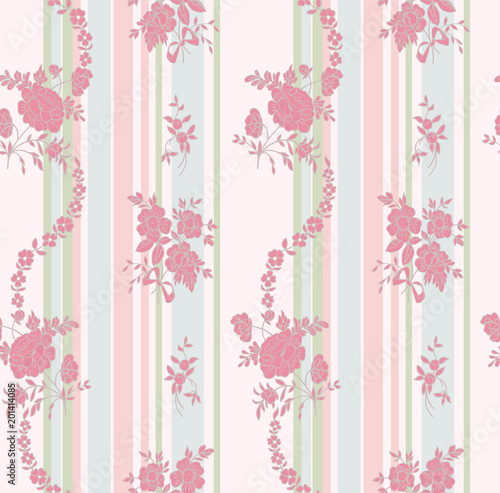 shabby background with floral ornament
