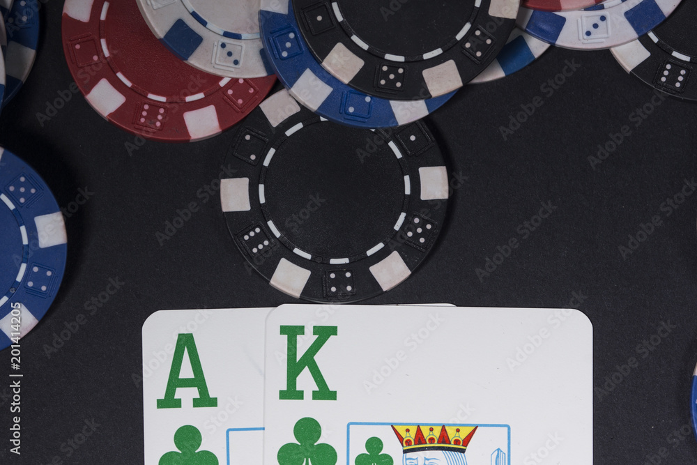 Poker chips and cards. High resolution image for gambling industry. Poker chips and cards. High resolution image for gambling industry.