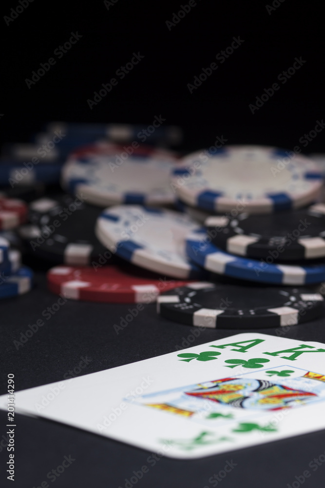 Poker chips and cards. High resolution image for gambling industry. Poker chips and cards. High resolution image for gambling industry.