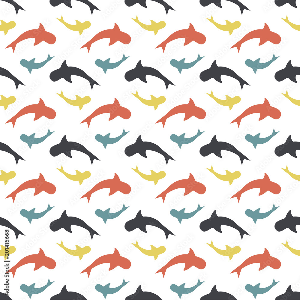 color pattern with sharks color pattern with sharks