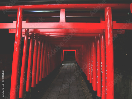 corridor of gates, Nagoya, Japan