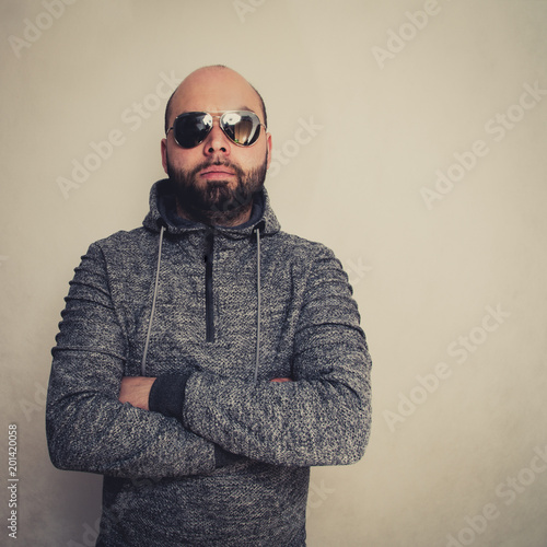 Handsome young man in sunglasses.