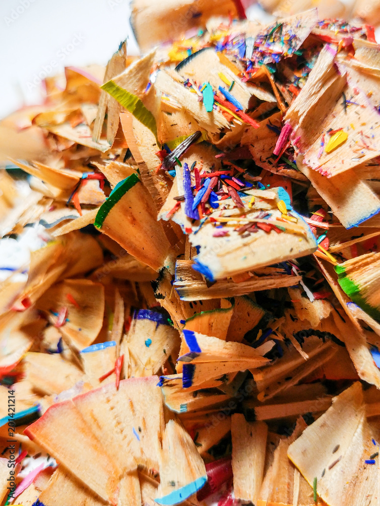 Colored Pencil Shavings, Pile of