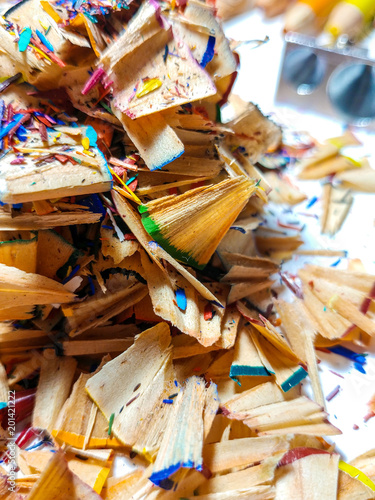 Colored Pencil Shavings, Pile of
