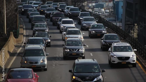 Commuting Traffic On New York City's BQE