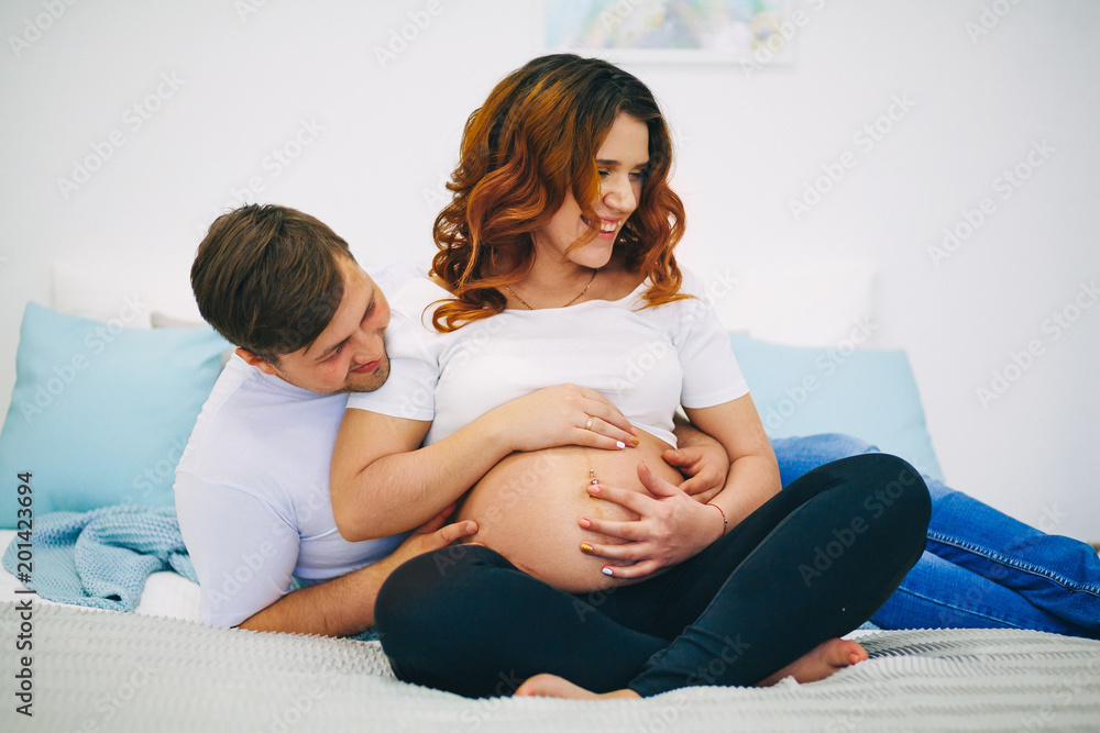 The pregnant woman. The pregnant woman.