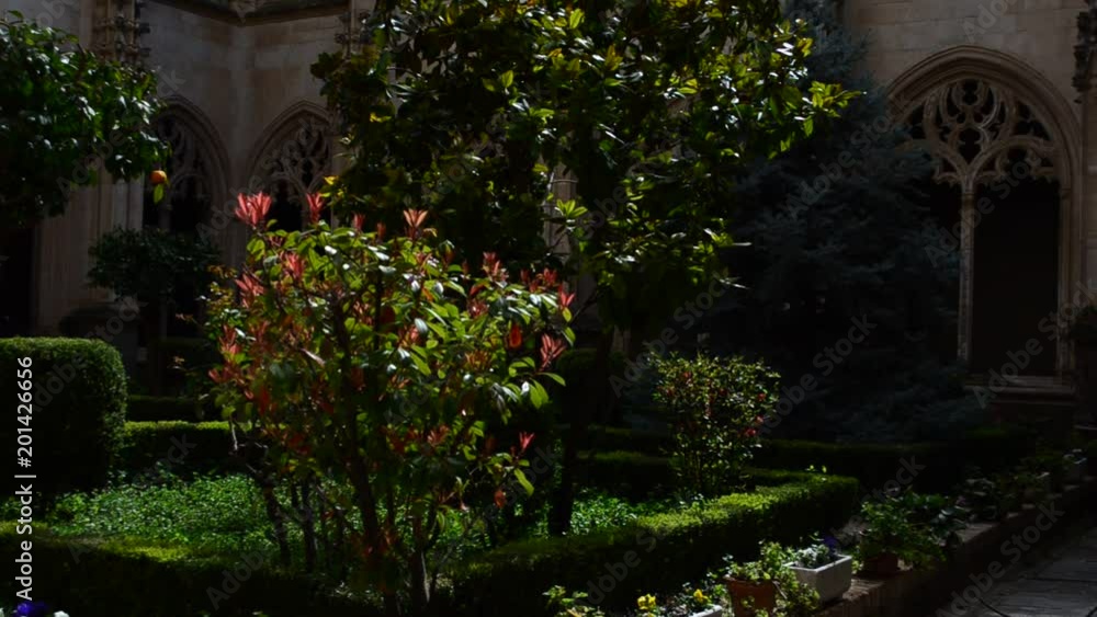 The Monastery of San Juan de los Reyes in Toledo, Spain. The Catholic Franciscan monastery to Toledo, Spain founded by Catholic kings Isabella I and Ferdinand II at the end of the 15th century. The Monastery of San Juan de los Reyes in Toledo, Spain. The Catholic Franciscan monastery to Toledo, Spain founded by Catholic kings Isabella I and Ferdinand II at the end of the 15th century.