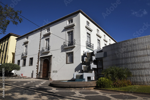 Funchal is a lively and bustling city with much fina architecture in typical Madeiran styleon the island of Madeira 